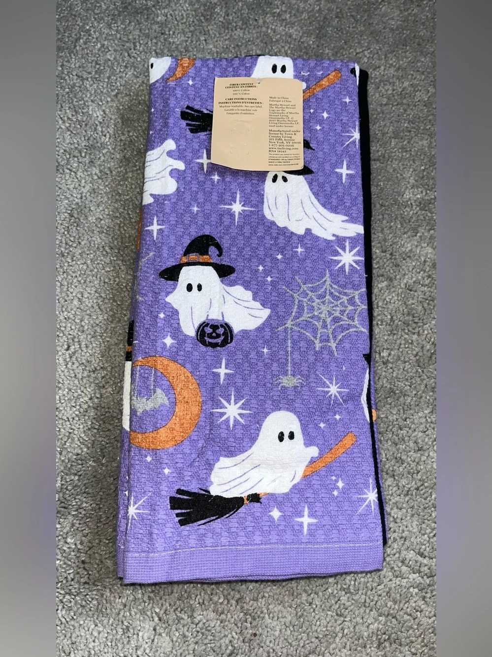 NWT Martha Stewart Halloween Kitchen Towel 3-Pack
